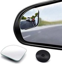 2pcs Fan Shaped Blind Spot Mirror 360 Degree 1.97infan Shaped Silver