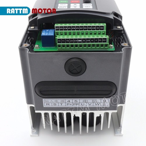 3KW Variable Frequency Drive VFD Inverter 220V 4HP Output 3 Phase 13A&2M Cable - Picture 3 of 6
