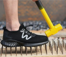 SAFETY SHOES WORK TRAINER COMPOSITE PLASTIC TOE CAP SHOES LIGHTWEIGHT MENS WOMEN