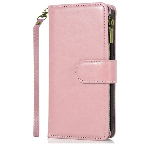 Pour Galaxy A26 5G Étui Faux Cuir Portefeuille Carte ID Fermeture Éclair Porte Monnaie Housse - Photo 18 sur 18