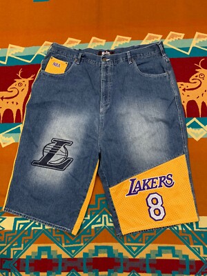 EUC🔥 UNK NBA Los Angeles Lakers Kobe Bryant #8 Rookie Denim