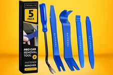 Tresalto 5 Pack ProTools Car Removal Tool Fastener Remover Blue