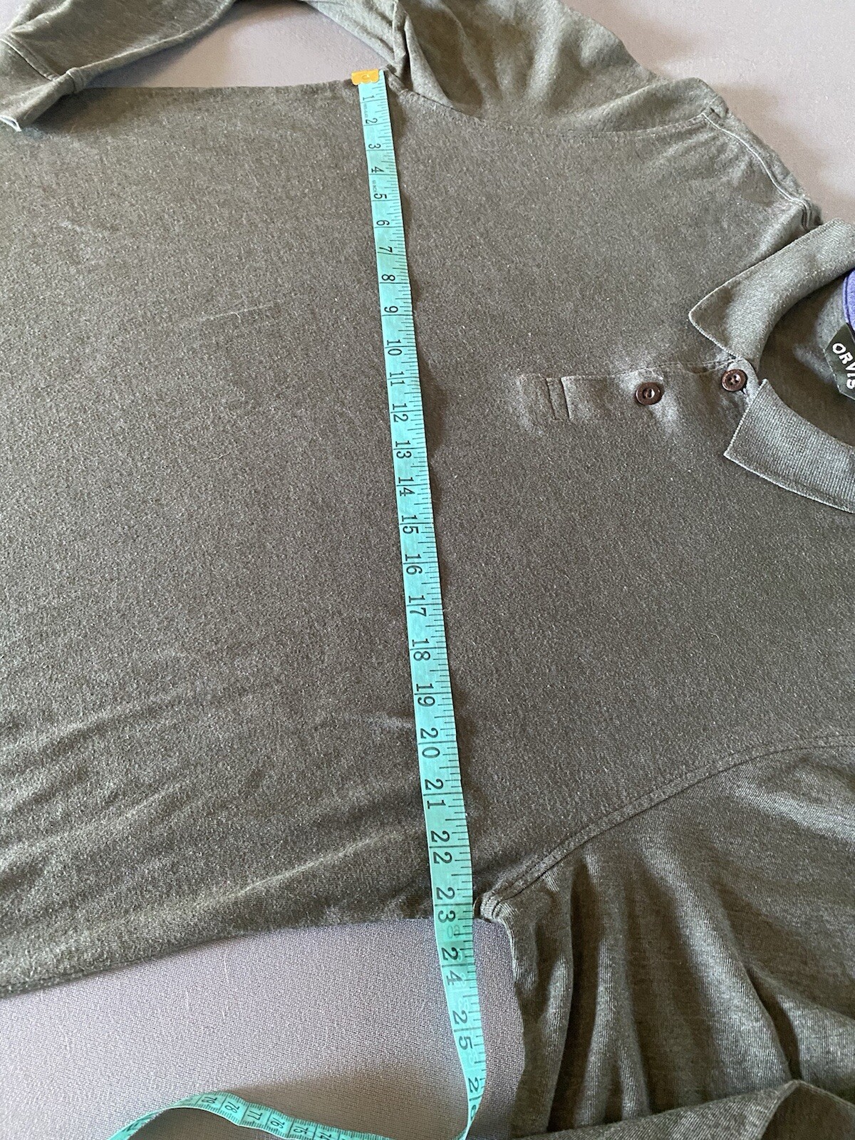 ORVIS 2 Button Long Sleeve Pullover Collared Knit… - image 21