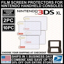 Film Plastic Screen Protector For Nintendo 3DS XL/LL Model Console