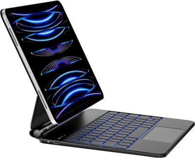 Magnetische Hülle & Tastatur f. iPad Pro 11 Zoll (4/3/2/1st) Gen, iPad Air 4, 5