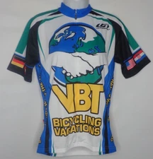 Louis Garneau VBT Vacation Bike Tour Zip Up Jersey Shake Hands With The World S
