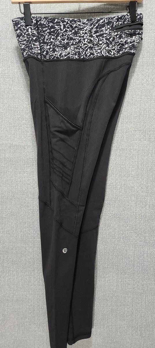 Lululemon Black White Yoga Pants Leggings Size 6 Lulu Lemon Lululemon Black White Yoga Pants Leggings Size 6 Lulu Lemon