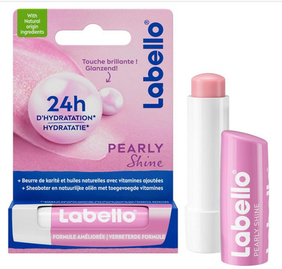 Labello Pearly Shine Lip Balm Enriched with Natural Oils & Self Pearls