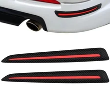 11.8" *1.3" Carbon Fiber Bumper Front Rear Corner Protector Body Scratch Sticker
