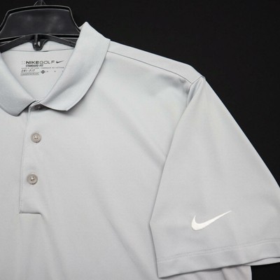 Gray Athletic Golf Polo Shirt Size 