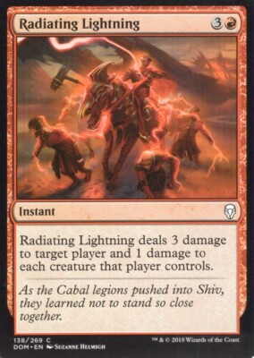 RADIATING LIGHTNING 138/269 DOMINARIA MTG MAGIC NM