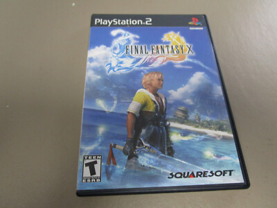 PS2 Final Fantasy X COMPLETE CIB Playstation 2 Black Label Squaresoft