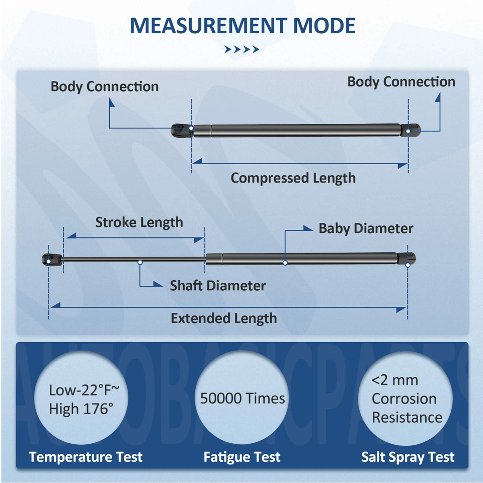 For 2001-2006 Acura MDX Qty 2 Front Hood Lift Supports Shocks Struts Foto 4 de 4