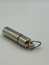 Solid Titanium Waterproof Pill Cases / Boxes Anti-allergic Capsule Bottle