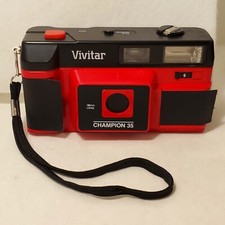 Vivitar Champion 35 film camera 35mm point and shoot vintage 38mm lens untested