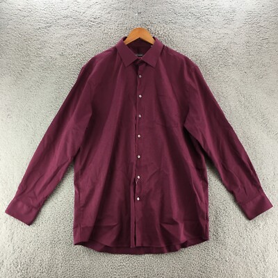 Van Heusen Stain Shield Tall Fit Stretch Dress Shirt Mens 35