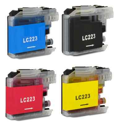 4 PATRONEN für BROTHER LC223 DCP-J4120DW MFC-J4420DW J4620DW J4625DW J5320DW