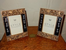 Coppia di cornici per foto free standing - SPEDIZIONE GRATUITA UK