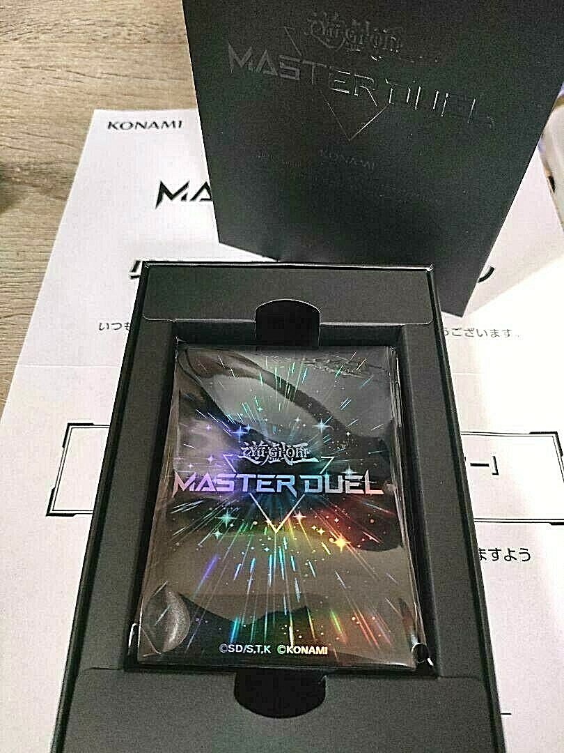 遊戯王 MASETER DUEL マスターデュエル スリーブ ブラック 黒 未開封品】マスターデュエル スリーブ 100枚入 懸賞品