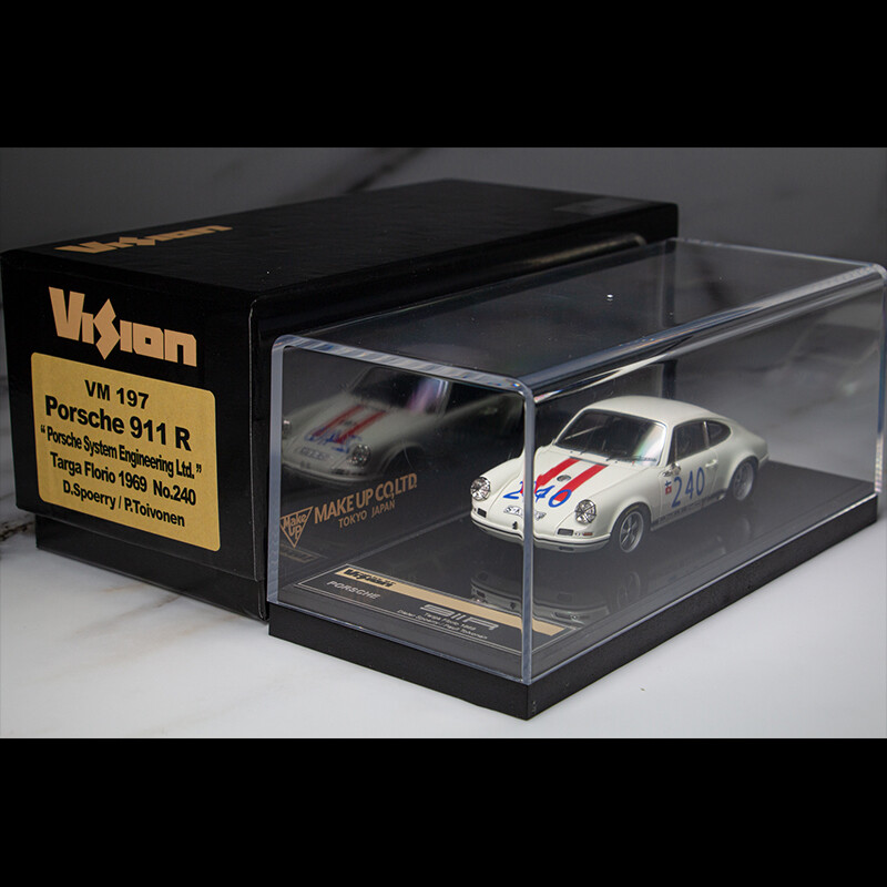 ミニカー Make Up VM197 Porsche 911R 1/43 MakeUp Vision 1:43 Porsche 911R Targa Florio 1969 No.240 Diecast