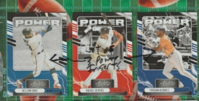 3 Different 2021 Absolute POWER Inserts Nelson Cruz Rafael Devers Yordan Alvarez