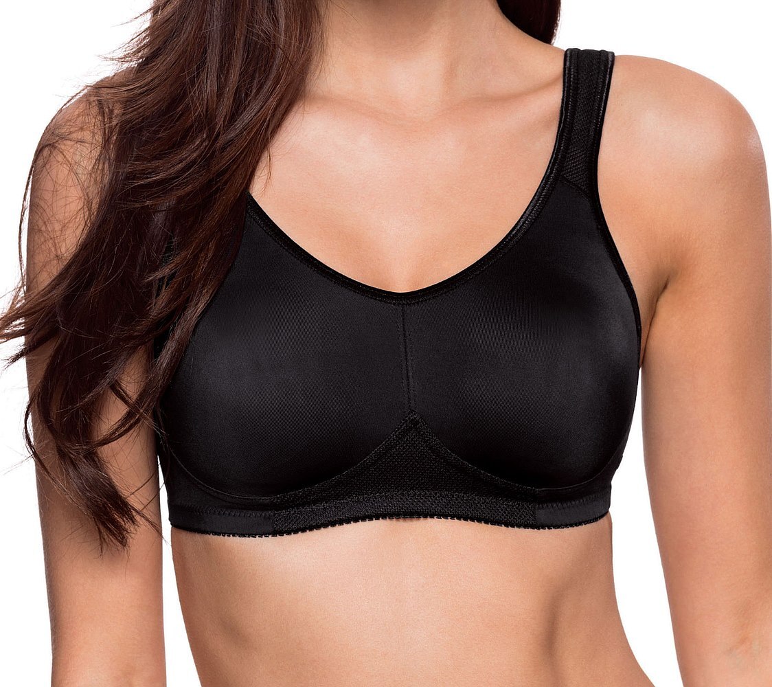 Dorina Damen Sport BH Flex D1901A - Schwarz Weiß,  Produktbild-Vorschau 2