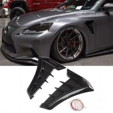 Universal 2pcs Jdm Black Soft Racing Side Fender Vents Air Wing Cover Trim Universal 2pcs Jdm Black Soft Racing Side Fender Vents Air Wing Cover Trim
