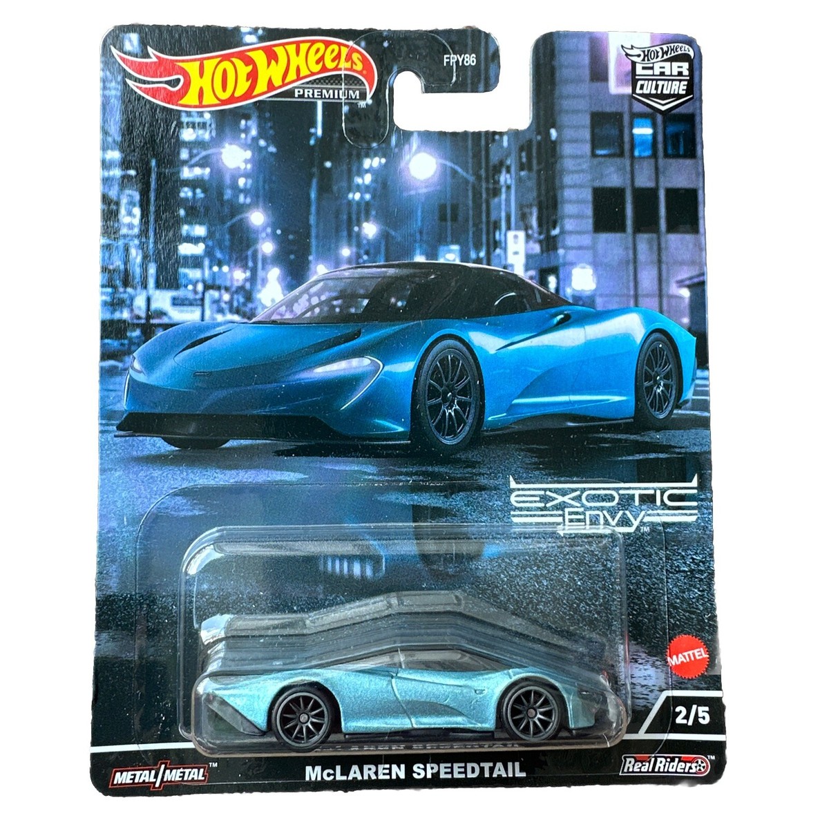 Hot Wheels Premium Exotic Envy McLaren Speedtail Premium Car