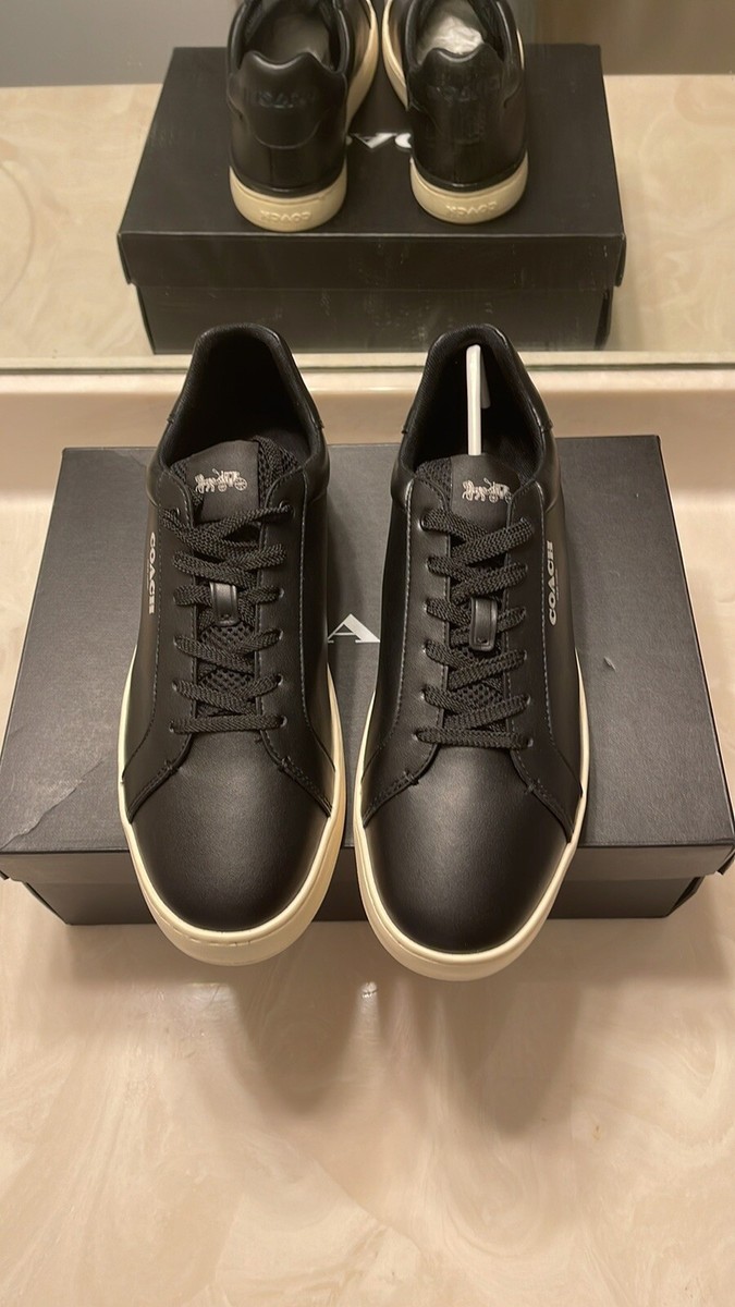 NEW COACH CLIP MEN\'S LOW TOP COURT LEATHER SNEAKERS BLACK G4950 SIZE 10 $_12.JPG?set_id=880000500F main image 2