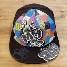 Mickey Mouse Hat Cap One Size Flex Stretch Fitted Spell Out Disney Parks