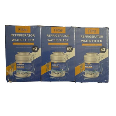 3x Fiitas Refrigerator Water Filter  FTAS060 Replacement For MWF, 46 9991 &96 GE