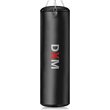 DXM Sports Filled Punching Bags 4ft, 5ft, 6ft Heavy Duty MMA Boxing Punch Bag