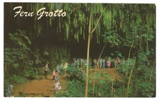Chrome Postcard Fern Grotto Wailua River Kauai County Hawaii