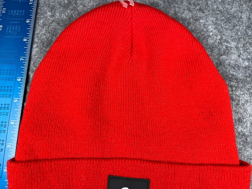 Quiksilver Gorro Toque Adulto Talla Única Rojo Tejido 100% Acrílico Snowboard Invierno Foto 3 de 4