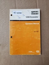 ONE  Case 125B Excavator Factory Operators Manual
