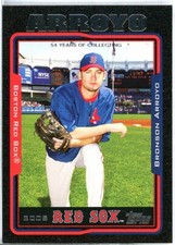 Bronson Arroyo Card 2005 Topps Black #47