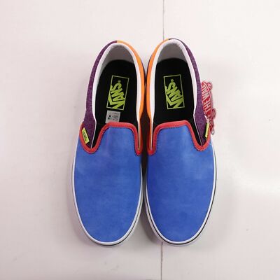 •VANS•NWT VOLIET/INDIGO MIX & MATCH OLD SKOOL SLIP ON SNEAKERS 9.5/W (UNISEX) Vans Classic Slip On Mix Match Violet Indigo Mens 7.5  main image 4