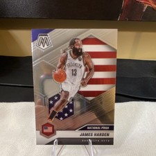Panini Mosaic National Pride James Harden #256 Silver Prizm Brooklyn Nets