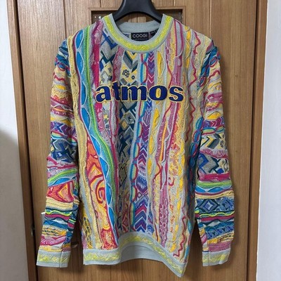 COOGI&atmos PO CN Yams Cotton Knit Men's Size L 90s Vintage Made in Australia