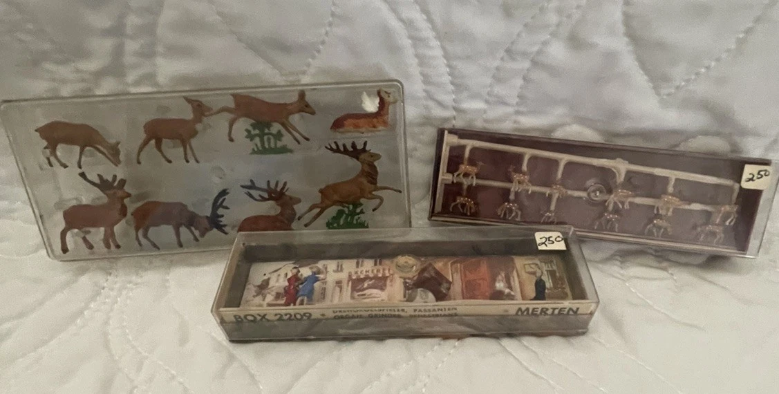 Figurines miniatures Walter Merten – Scène de plage vintage (Neuf avec