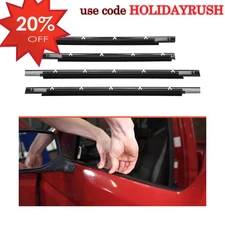 4Pcs For 2000-2006 Toyota Tundra Double Cab Weatherstrip Outer Lower Window