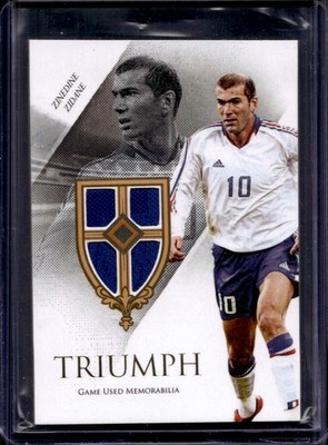 Zinedine Zidane 2021 Futera Unique #TP25 Triumph Relic /18