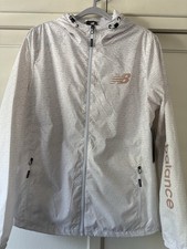 New Balance Women's Activewear Windbreaker Jacket White Size Medium NWT