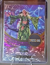 2025 WWE Topps Universe WrestleMania #217 Charlotte Flair Purple Glass 127/399