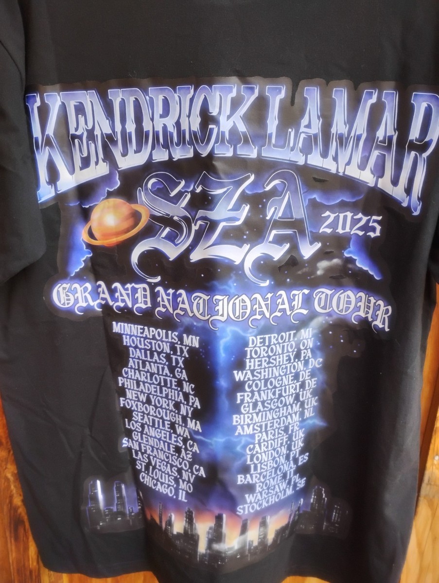 TDE Kendrick Lamar SZA Gloria Grand National Tour T-shirt Size XL