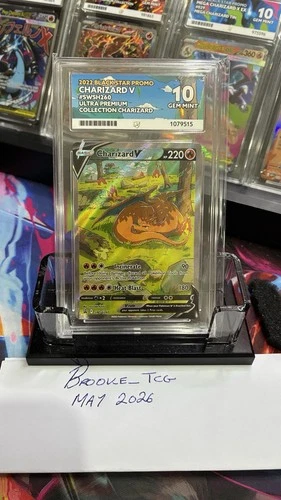 Pokémon TCG Charizard V SWSH260 Black Star Promo Holo CGC 10 Card ACE 10