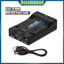 Scart zu HDMI auf Konverter Wandler AV Scaler Converter Adapter 1080P HD TV NEU