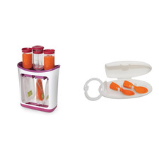 Infantino Squeeze Station for Homemade Baby Food, Pouch Filling Station for Pure
