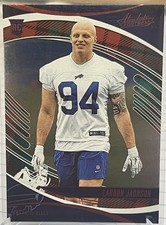 2025 Panini Absolute Landon Jackson #153 RC Holiday Red Green Rookie BILLS