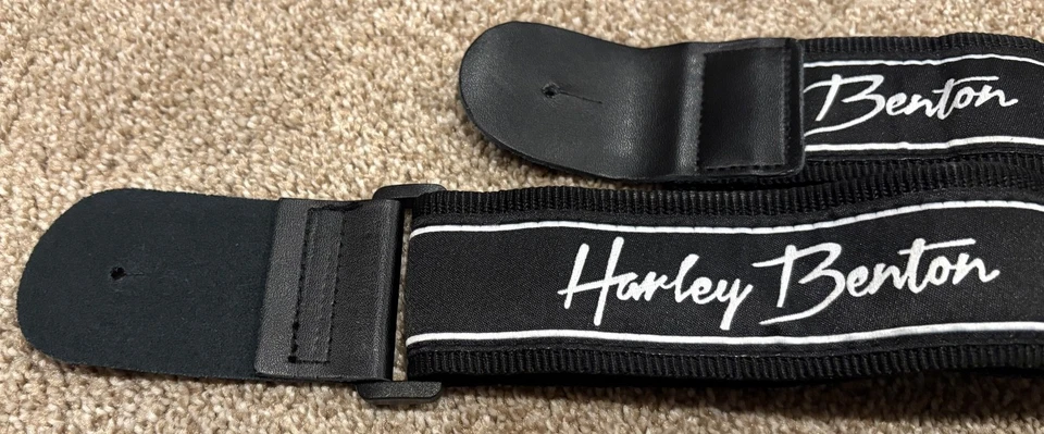 Correa de guitarra Harley Benton negra Foto 3 de 4
